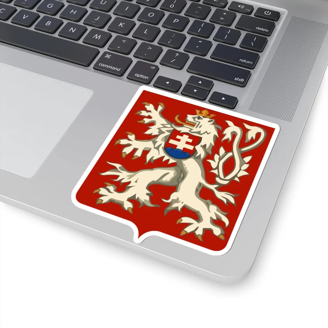 Lesser coat of arms of Czechoslovakia (Slovakia) (Coat of Arms) STICKER Vinyl Kiss-Cut Decal - The Sticker Space