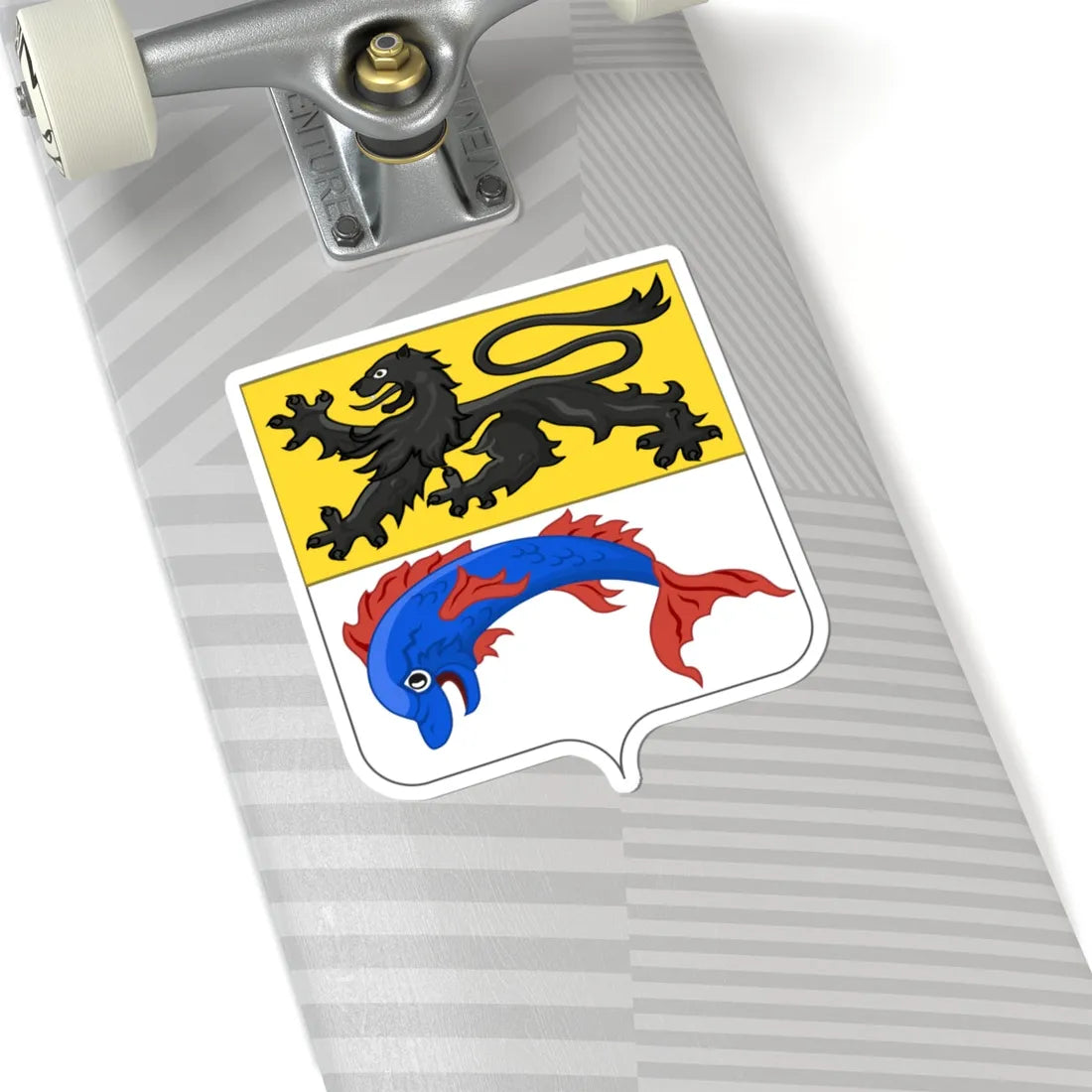 Lesser Coat of Arms of Dunkerque 17th century (France) (Coat of Arms) STICKER Vinyl Kiss-Cut Decal - The Sticker Space