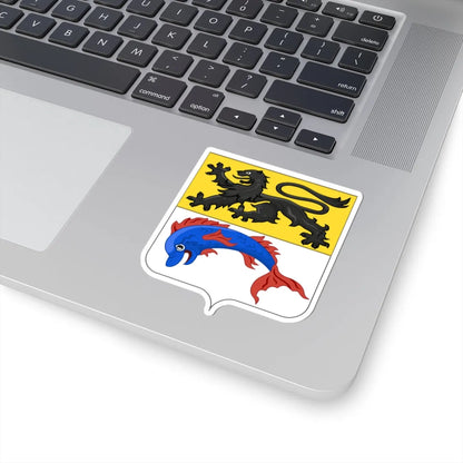 Lesser Coat of Arms of Dunkerque 17th century (France) (Coat of Arms) STICKER Vinyl Kiss-Cut Decal - The Sticker Space