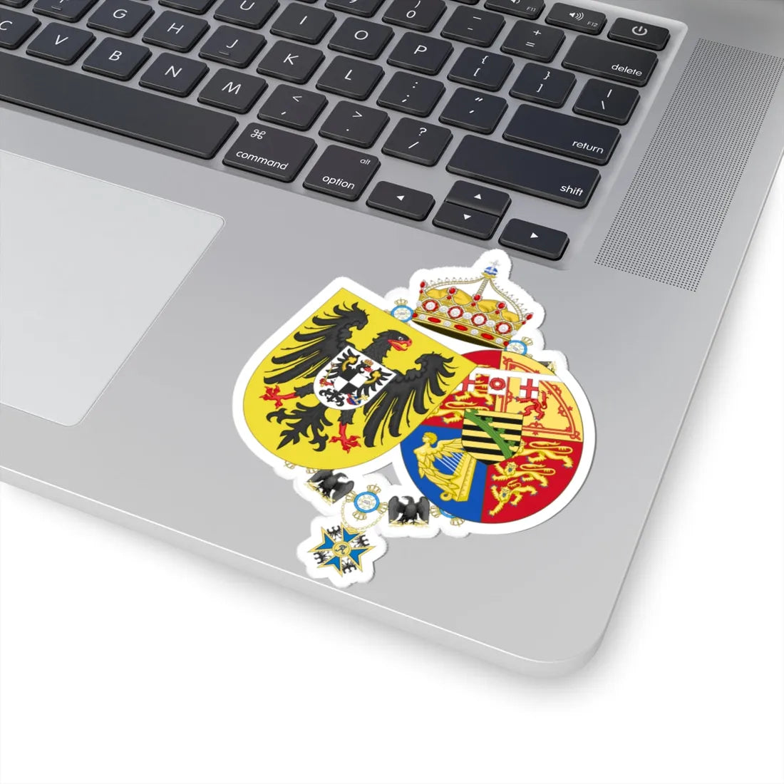 Lesser Coat of Arms of Empress Victoria (Germany) (Coat of Arms) STICKER Vinyl Kiss-Cut Decal - The Sticker Space