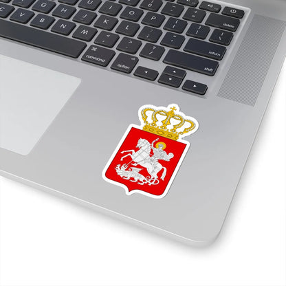 Lesser coat of arms of Georgia (Georgia) (Coat of Arms) STICKER Vinyl Kiss-Cut Decal - The Sticker Space