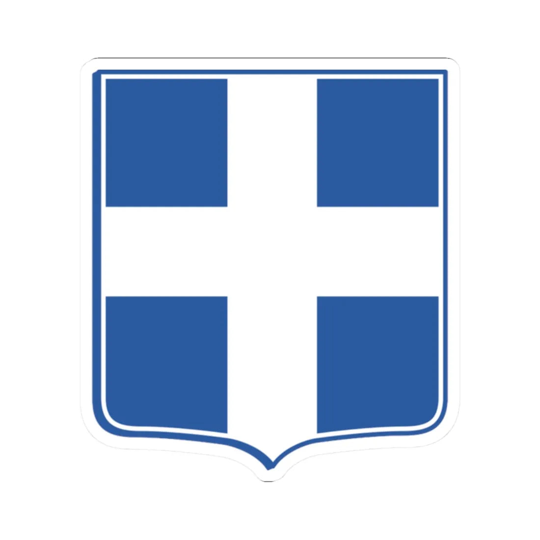 Lesser coat of arms of Greece (Greece) (Coat of Arms) STICKER Vinyl Kiss-Cut Decal 2 Inch White - The Sticker Space