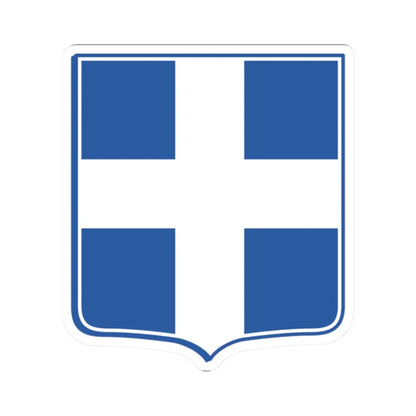 Lesser coat of arms of Greece (Greece) (Coat of Arms) STICKER Vinyl Kiss-Cut Decal 2 Inch White - The Sticker Space