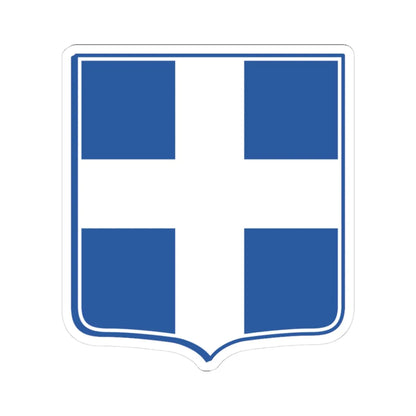 Lesser coat of arms of Greece (Greece) (Coat of Arms) STICKER Vinyl Kiss-Cut Decal 3 Inch White - The Sticker Space