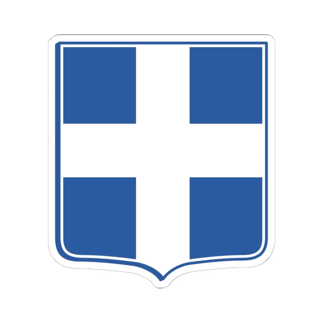 Lesser coat of arms of Greece (Greece) (Coat of Arms) STICKER Vinyl Kiss-Cut Decal 6 Inch White - The Sticker Space