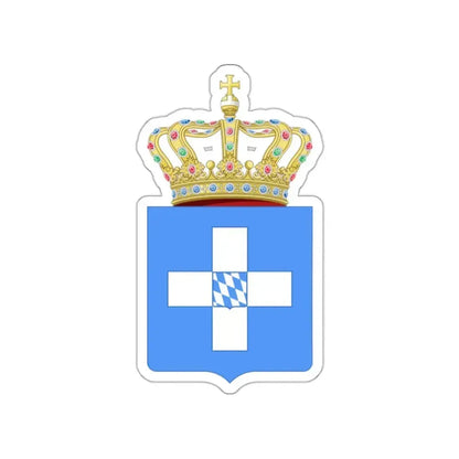 Lesser Coat of Arms of Greece (Wittelsbach) STICKER Vinyl Die-Cut Decal 2 Inch - The Sticker Space