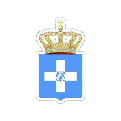 Lesser Coat of Arms of Greece (Wittelsbach) STICKER Vinyl Die-Cut Decal 3 Inch - The Sticker Space