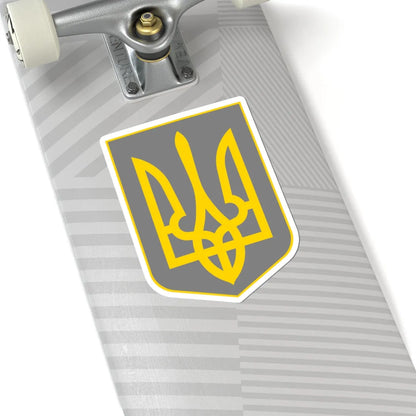 Lesser Coat of Arms of Grey Ukraine (Ukraine) (Coat of Arms) STICKER Vinyl Kiss-Cut Decal - The Sticker Space