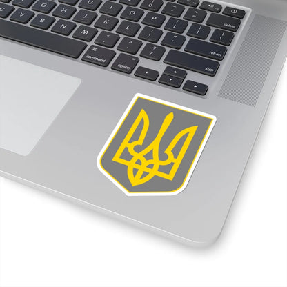 Lesser Coat of Arms of Grey Ukraine (Ukraine) (Coat of Arms) STICKER Vinyl Kiss-Cut Decal - The Sticker Space