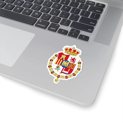 Lesser Coat of Arms of Joseph Bonaparte as King of Spain-Golden Fleece Variant (Spain) (Coat of Arms) STICKER Vinyl Kiss-Cut Decal - The Sticker Space