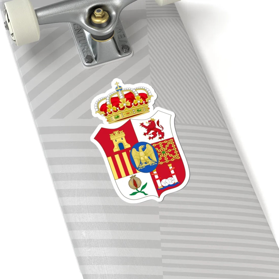 Lesser Coat of Arms of Joseph Bonaparte as King of Spain (Spain) (Coat of Arms) STICKER Vinyl Kiss-Cut Decal - The Sticker Space