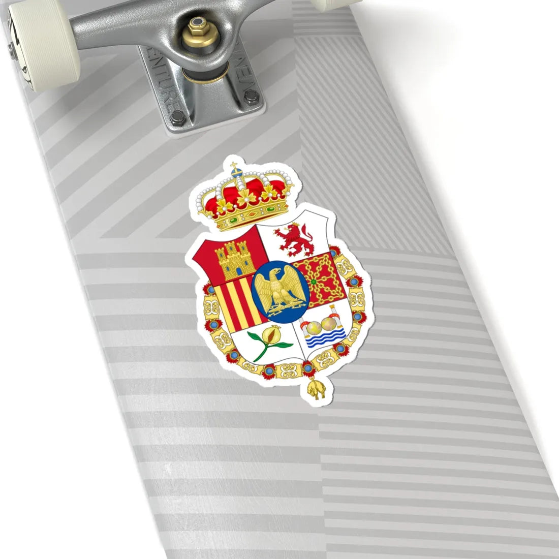 Lesser Coat of Arms of Joseph Bonaparte as King of Spain type 2 (Spain) (Coat of Arms) STICKER Vinyl Kiss-Cut Decal - The Sticker Space
