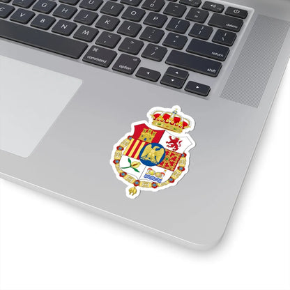 Lesser Coat of Arms of Joseph Bonaparte as King of Spain type 2 (Spain) (Coat of Arms) STICKER Vinyl Kiss-Cut Decal - The Sticker Space