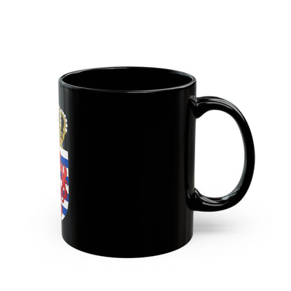 Lesser coat of arms of Luxembourg - Black Coffee Mug-The Sticker Space