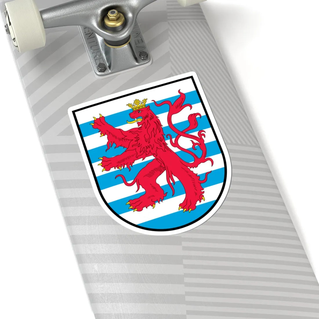 Lesser Coat of arms of Luxembourg (Luxembourg) (Coat of Arms) STICKER Vinyl Kiss-Cut Decal - The Sticker Space