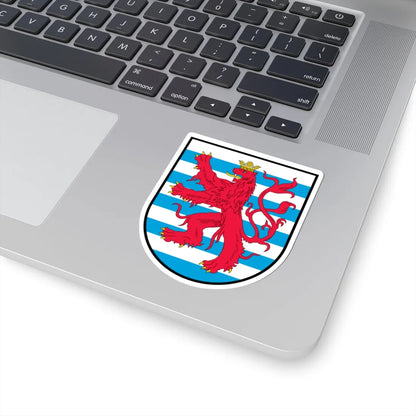 Lesser Coat of arms of Luxembourg (Luxembourg) (Coat of Arms) STICKER Vinyl Kiss-Cut Decal - The Sticker Space