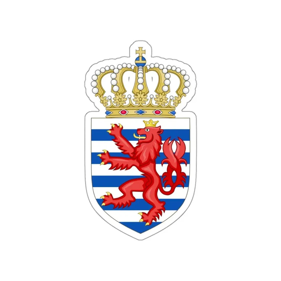 Lesser coat of arms of Luxembourg STICKER Vinyl Die-Cut Decal - The Sticker Space