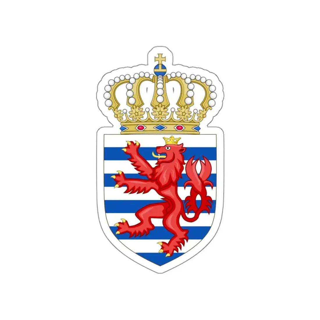 Lesser coat of arms of Luxembourg STICKER Vinyl Die-Cut Decal - The Sticker Space