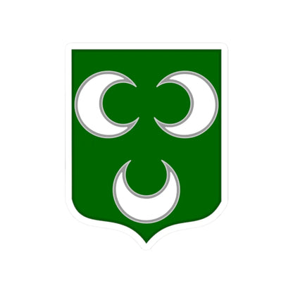 Lesser coat of arms of Ottoman Tripolitania (Algeria) (Coat of Arms) STICKER Vinyl Kiss-Cut Decal 2 Inch White - The Sticker Space