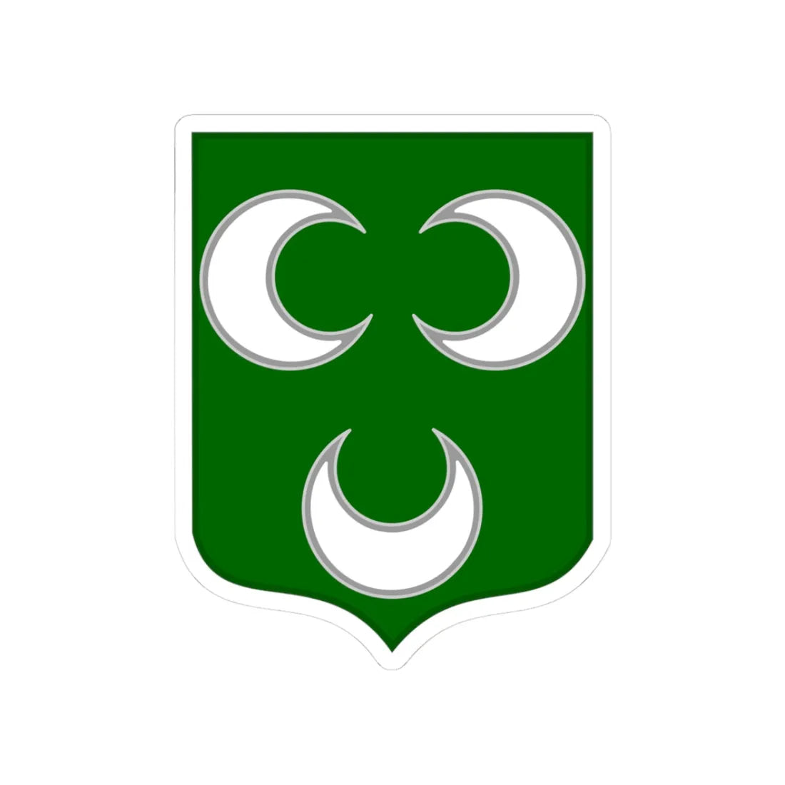 Lesser coat of arms of Ottoman Tripolitania (Algeria) (Coat of Arms) STICKER Vinyl Kiss-Cut Decal 3 Inch White - The Sticker Space