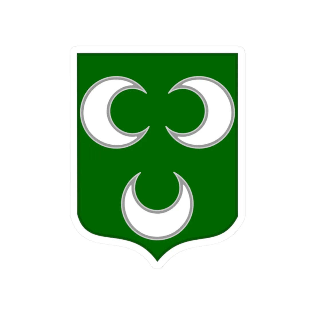 Lesser coat of arms of Ottoman Tripolitania (Libya) (Coat of Arms) STICKER Vinyl Kiss-Cut Decal 2 Inch White - The Sticker Space