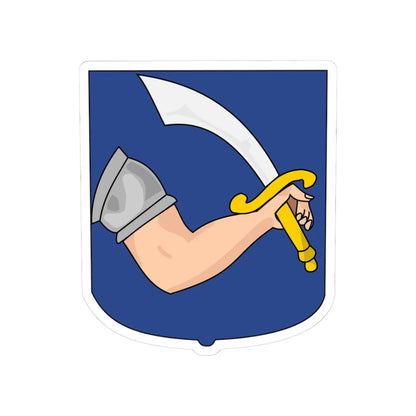 Lesser coat of arms of Regency of Algiers (Algeria) (Coat of Arms) STICKER Vinyl Kiss-Cut Decal 3 Inch White - The Sticker Space