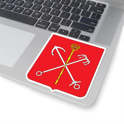 Lesser Coat of Arms of Saint Petersburg (Russia) (Coat of Arms) STICKER Vinyl Kiss-Cut Decal - The Sticker Space