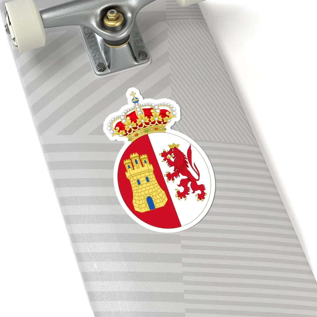 Lesser Coat of arms of Spain 1785-1873 and 1875-1931-Version of the Flag (Spain) (Coat of Arms) STICKER Vinyl Kiss-Cut Decal - The Sticker Space