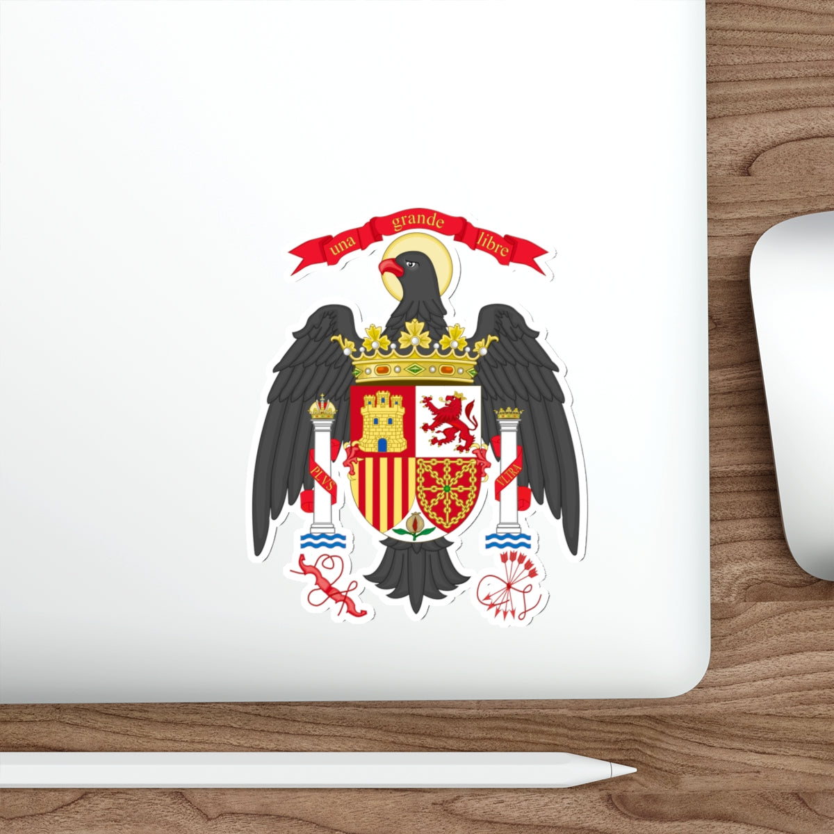 Lesser Coat of Arms of Spain (1977-1981) STICKER Vinyl Die-Cut Decal-The Sticker Space