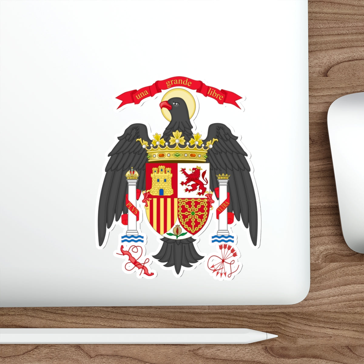 Lesser Coat of Arms of Spain (1977-1981) STICKER Vinyl Die-Cut Decal-The Sticker Space