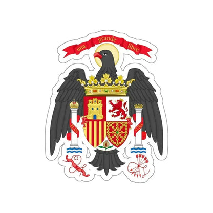 Lesser Coat of Arms of Spain (1977-1981) STICKER Vinyl Die-Cut Decal 3 Inch - The Sticker Space