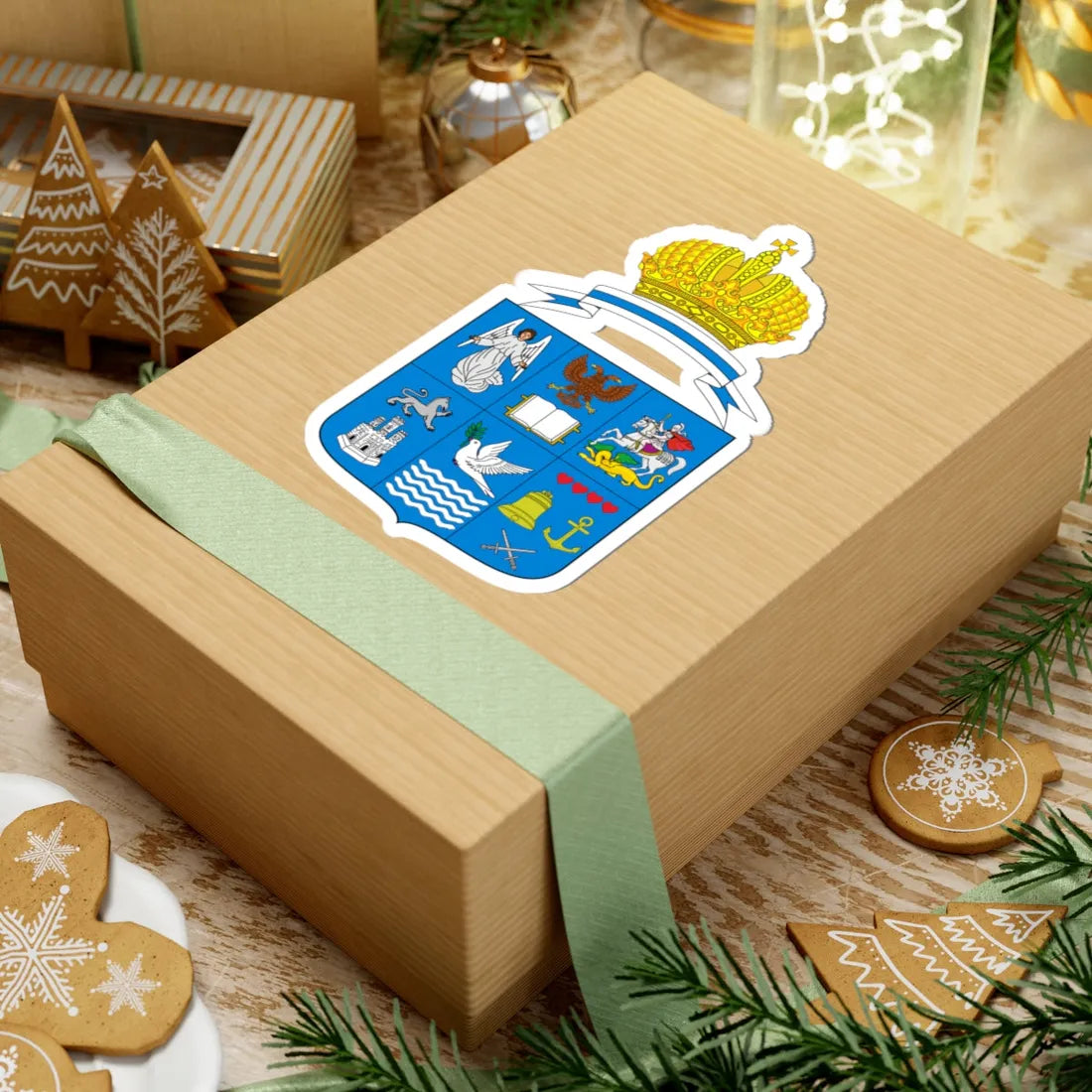 Lesser Coat of arms of the Free Russian Community (Russia) (Coat of Arms) STICKER Vinyl Kiss-Cut Decal - The Sticker Space