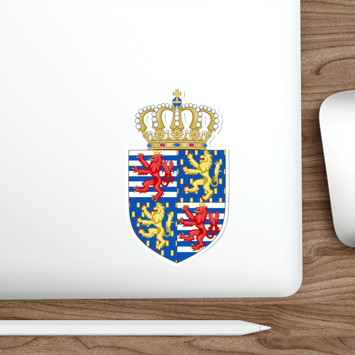 Lesser coat of arms of the Grand Duke of Luxembourg (2000) STICKER Vinyl Die-Cut Decal-The Sticker Space