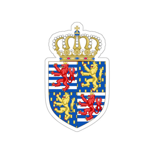 Lesser coat of arms of the Grand Duke of Luxembourg (2000) STICKER Vinyl Die-Cut Decal-White-The Sticker Space