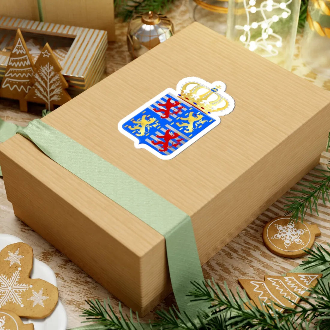 Lesser coat of arms of the grand-duke of Luxembourg since 2000 (Luxembourg) (Coat of Arms) STICKER Vinyl Kiss-Cut Decal - The Sticker Space