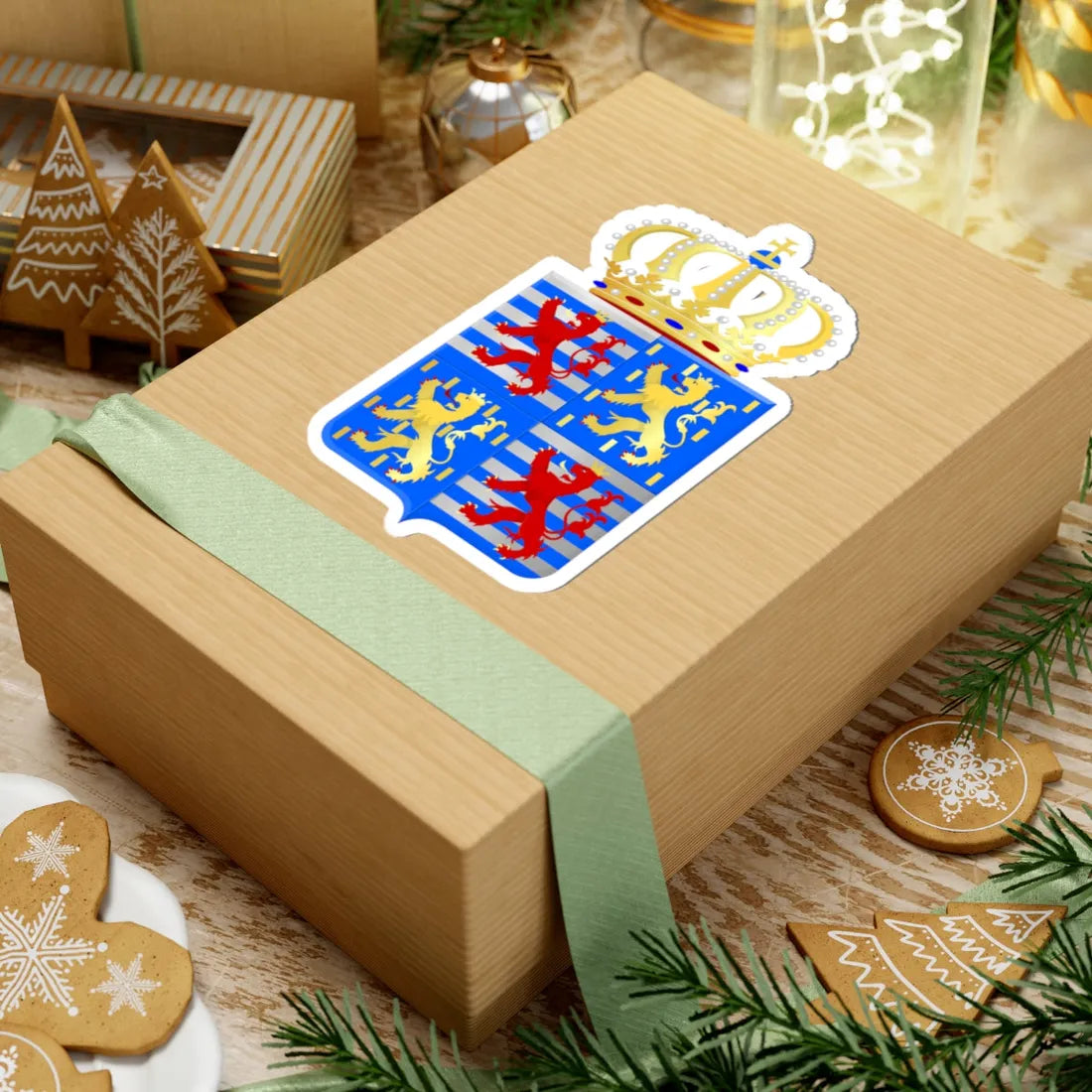 Lesser coat of arms of the grand-duke of Luxembourg since 2000 (Luxembourg) (Coat of Arms) STICKER Vinyl Kiss-Cut Decal - The Sticker Space