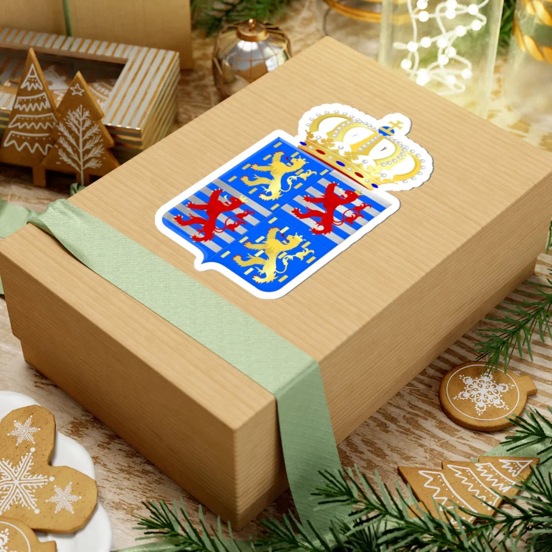 Lesser coat of arms of the Grand Dukes of Luxembourg prior to 2000 (Luxembourg) (Coat of Arms) STICKER Vinyl Kiss-Cut Decal - The Sticker Space