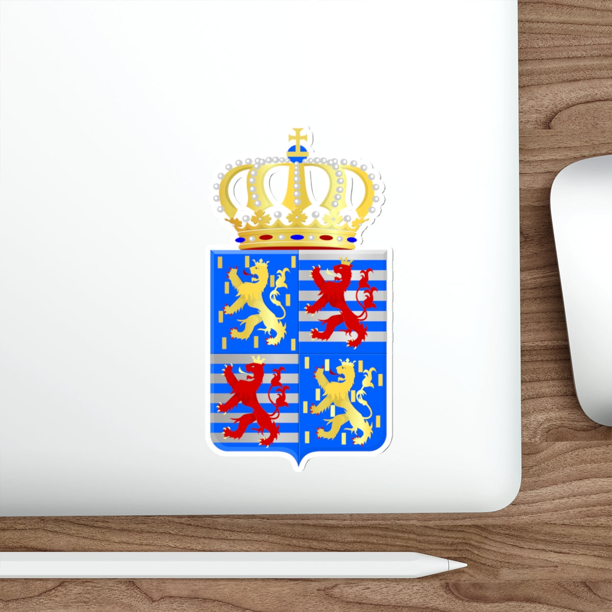 Lesser coat of arms of the Grand Dukes of Luxembourg prior to 2000 STICKER Vinyl Die-Cut Decal-The Sticker Space