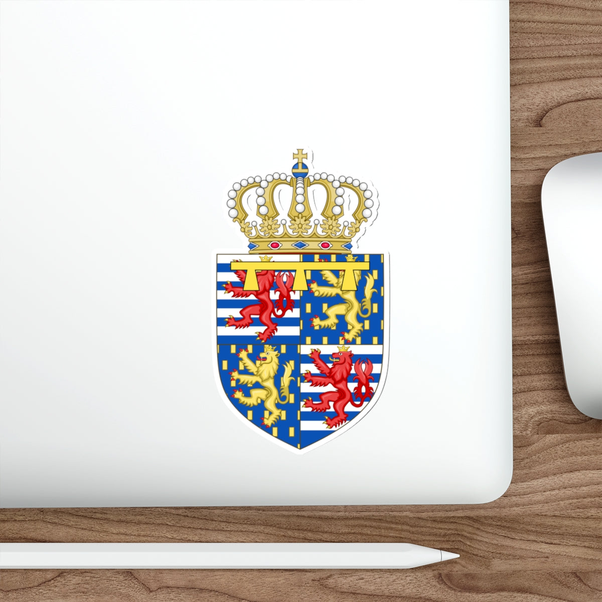 Lesser coat of arms of the Hereditary Grand Duke of Luxembourg (2000) STICKER Vinyl Die-Cut Decal-The Sticker Space