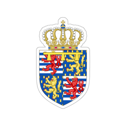 Lesser coat of arms of the Hereditary Grand Duke of Luxembourg (2000) STICKER Vinyl Die-Cut Decal-White-The Sticker Space