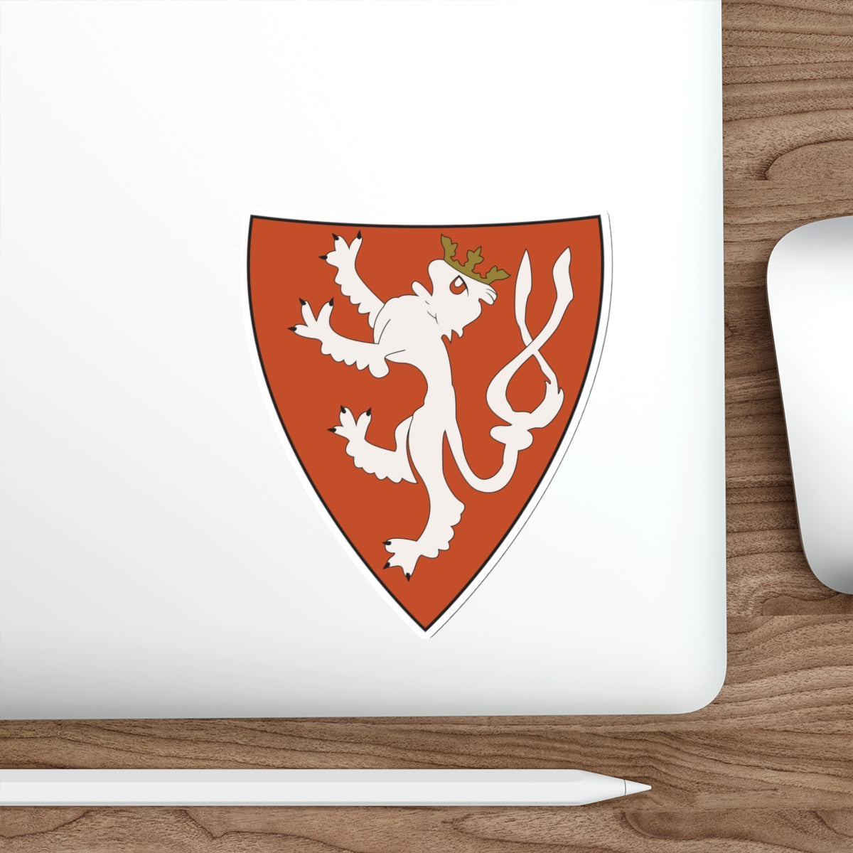 Lesser coat of arms of the Kingdom of Bohemia (Wenceslaus II of Bohemia) STICKER Vinyl Die-Cut Decal-The Sticker Space