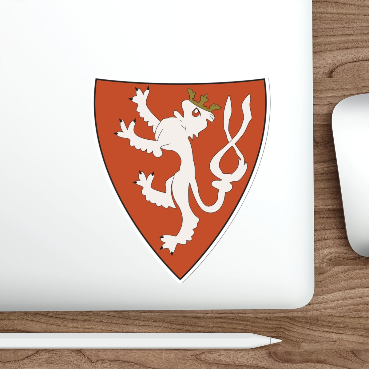 Lesser coat of arms of the Kingdom of Bohemia (Wenceslaus II of Bohemia) STICKER Vinyl Die-Cut Decal-The Sticker Space