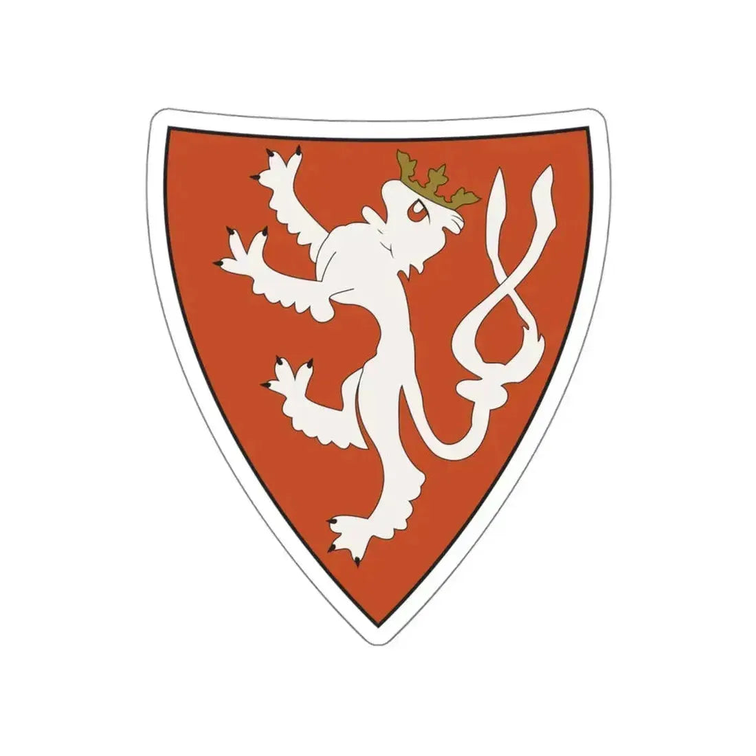 Lesser coat of arms of the Kingdom of Bohemia (Wenceslaus II of Bohemia) STICKER Vinyl Die-Cut Decal 6 Inch - The Sticker Space
