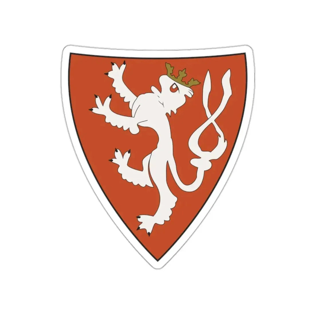 Lesser coat of arms of the Kingdom of Bohemia (Wenceslaus II of Bohemia) STICKER Vinyl Die-Cut Decal - The Sticker Space