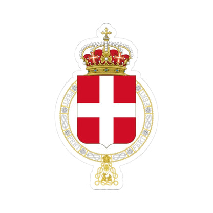 Lesser coat of arms of the Kingdom of Italy 1890 2 (Italy) (Coat of Arms) STICKER Vinyl Kiss-Cut Decal 3 Inch White - The Sticker Space