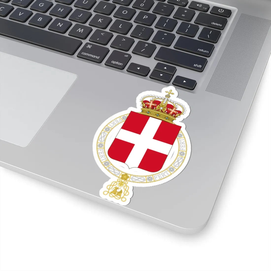 Lesser coat of arms of the Kingdom of Italy 1890 2 (Italy) (Coat of Arms) STICKER Vinyl Kiss-Cut Decal - The Sticker Space