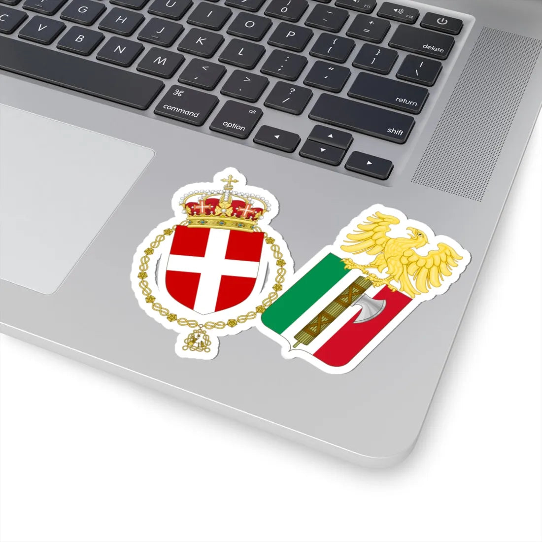 Lesser Coat of Arms of the Kingdom of Italy 1927-1929 (Italy) (Coat of Arms) STICKER Vinyl Kiss-Cut Decal - The Sticker Space