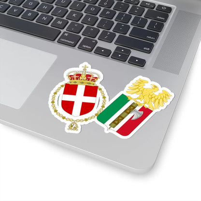 Lesser Coat of Arms of the Kingdom of Italy 1927-1929 (Italy) (Coat of Arms) STICKER Vinyl Kiss-Cut Decal - The Sticker Space