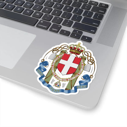 Lesser coat of arms of the Kingdom of Italy 1929-1943 (Italy) (Coat of Arms) STICKER Vinyl Kiss-Cut Decal - The Sticker Space