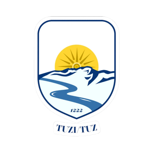 Lesser coat of arms of Tuzi (Montenegro) (Coat of Arms) STICKER Vinyl Kiss-Cut Decal 2 Inch White - The Sticker Space